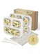 Set of 2 Lunch Boxes for Kids Adults, Lunch Bento with Magnetic Meal Planner, Sand Camo