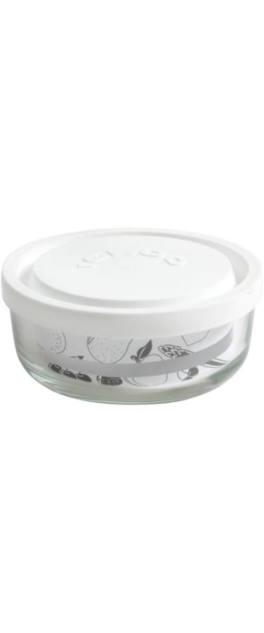 BORGONOVO 2454140031-AIRTIGHT ROUND GLASS IGLOO 0.32 L-TRANSPARENT