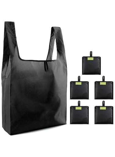 Reusable Grocery Bags for Shopping Washable Foldable 5 Pack