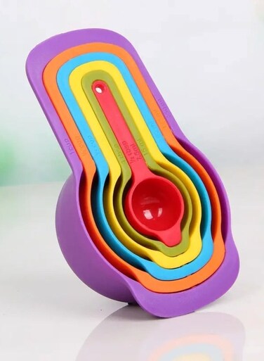 Measuring Cup Food Grade For Baking And Cooking Set Of 6 Pieces Multicolour