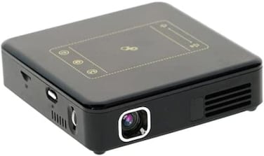 Crony D13 Mini LED Projector &ndash; 4K, 150 Lumens, Android OS, 16GB Memory, WiFi &amp; Bluetooth, Touch Control, Remote &amp; Tripod Included