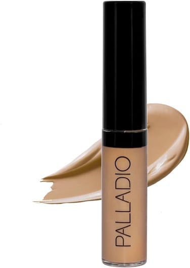 Palladio Liquid Concealer (Shade: Tan Deep) - Hydrating Medium Coverage, Botanical Formula With Aloe &amp; Vitamins A &amp; E, Brightens Dark Circles, Vegan &amp; Cruelty‑Free