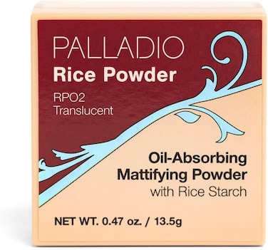 Palladio Rice Powder - Translucent Loose Setting Powder, Oil-Absorbing Formula For a Smooth Matte Finish, Sets Makeup For Long-Lasting Wear, Flawless Fresh Look, Vegan &amp; Cruelty-Free