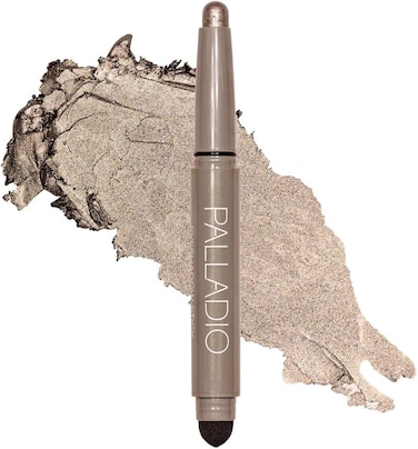 Palladio Waterproof Eyeshadow Stick, 10g, Long-Lasting &amp; Effortless Application, Wipe-Free &amp; Wrinkle-Free Formula, Matte &amp; Shiny Shades, Buildable Eyeshadow, Taupe Shimmer