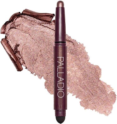 Palladio Waterproof Eyeshadow Stick, 10g, Long-Lasting &amp; Effortless Application, Wipe-Free &amp; Wrinkle-Free Formula, Matte &amp; Shiny Shades, Buildable Eyeshadow, Burgundy Shimmer
