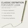 Palladio Wooden Eyeliner Pencil (Golden Olive) - Smooth Glide Thin Pencil For Precise Eye Lining &amp; Contouring, Long-Lasting Rich Pigment, Firm Yet Comfortable Formula