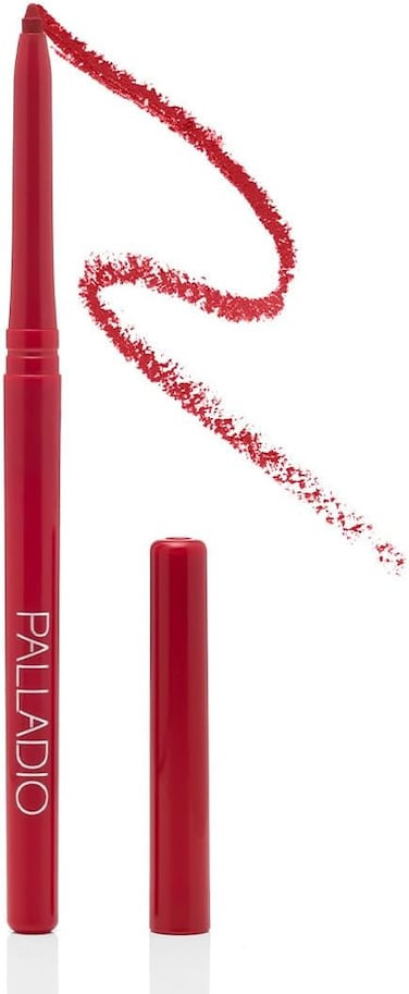 Palladio Retractable Waterproof Lipstick, High Pigmented &amp; Creamy Color Slim, Twist Up Smudge Proof Formula With Long Lasting All Day Wear, No Sharpener Required, 03 Red Rose