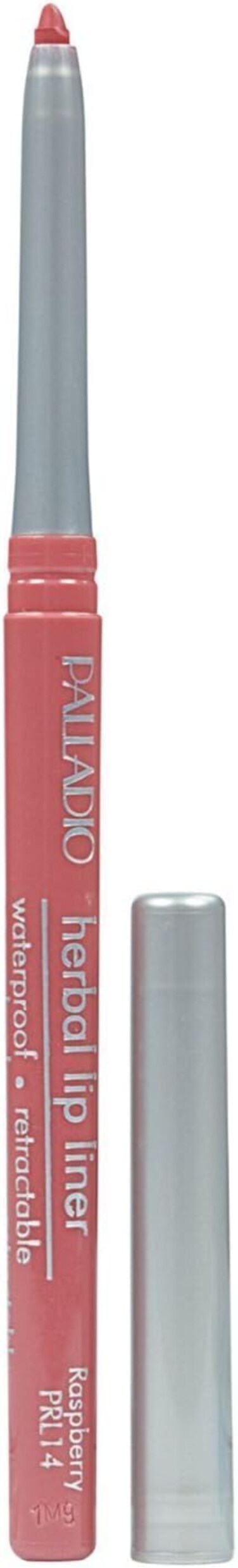 Palladio Retractable Waterproof Lip Liner, High Pigmented &amp; Creamy Color Slim, Twist Up Smudge Proof Formula With Long Lasting All Day Wear, No Sharpener Required, Raspberry