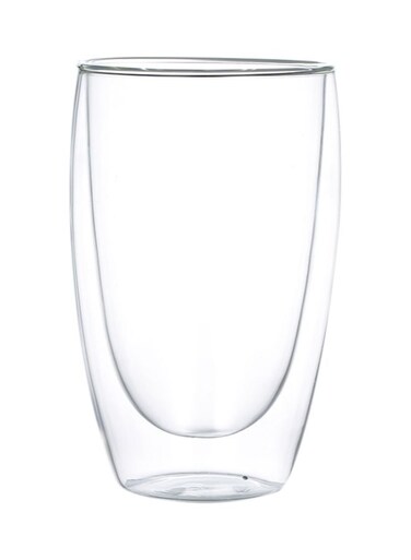 Borosilicate Double Wall Coffee Tea Cup Clear 450ml