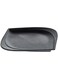 Servewell 2724623283432 Melamine Trinity Square Small Plate, 20.3 cm, Black