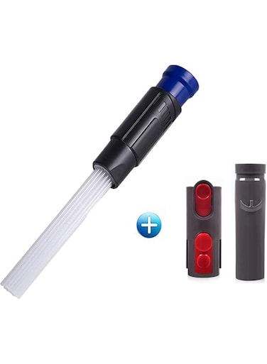 Azonee Vacuum Cleaner Attachment, Universal Vacuum Cleaner Dust Brush Tubes, Dust Remover Cleaning Tools for Keyboards, Drawers, Car, Corners