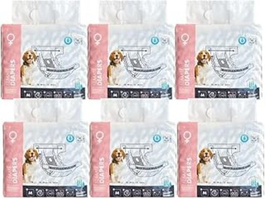 M-PETS Female Dog Diapers M 10 Pack