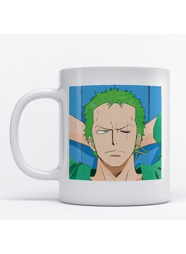 Naruto Anime Printed Mug White/Green/Blue