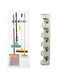 Vktech 5 Position Wall Mounted Kitchen Storage Mop Broom Organizer Holder