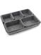 Desk Drawer Organiser Trays, 8 Pack Square Organizer Box Stackable Dividers, Save Desk Space Dividers Box for Home Office Storage Boxes (Dark Gray)