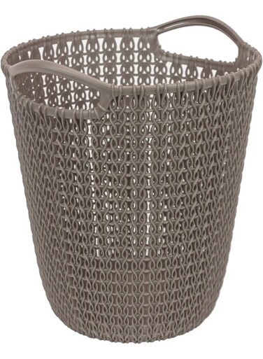 Knit Small Basket 24 Cm Brown Color