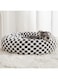 BFPETHOME Donut Dog Beds for Small Dog, Round Cat Beds for Indoor Cats, Calming Pet Bed for Puppy and Kitty with Non-Slip Bottom, Cute Fancy Dog Bed Machine Washable Plush Fabric