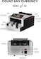 Crony Money Counter Machine Banknote - Al-6200T Portable Counting For Any Currency Aed Usd Eur Sar Uv+Mg+Ir+Dd Counterfeit Bill Detection Cash Counting With Dual Display &ge;1000Bills/Min