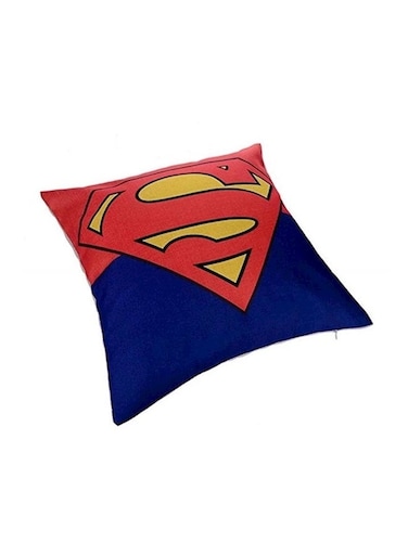 Design Cushion Cotton Blue/Red/Yellow