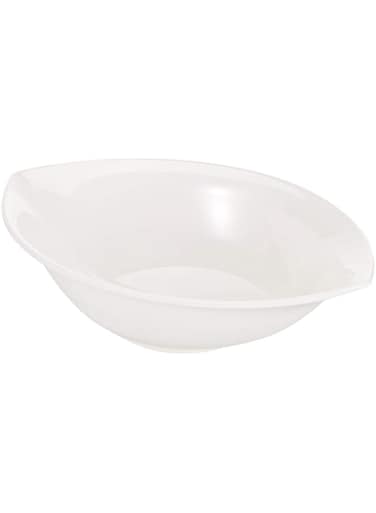 Servewell Melamine Symphony White Boat Bowl 24X17cm
