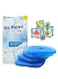 Ice Freezer Packs for Lunch Box Cooler, Reusable Cool Refreeze Blocks for Lunch Bags, Keeps Food Cold &amp; Fresh - Ideal for Kids School Lunch Boxes, Office/Picnic Lunch Set of 4, Blue