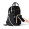 Sunveno Diaper Bag - XL - Black with Sunveno Stroller Hooks