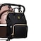Sunveno Diaper Bag - XL - Black with Sunveno Stroller Hooks