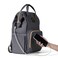 Sunveno Diaper Bag - XL - Grey with Sunveno Stroller Hooks
