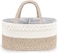 Little Story Cotton Rope Diaper Caddy - Ivory