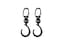 Teknum Double Baby Stroller with Hooks - Grey