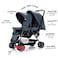 Teknum Double Baby Stroller with Hooks - Grey