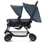 Teknum Double Baby Stroller with Hooks - Grey