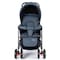 Teknum Double Baby Stroller with Hooks - Grey