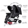 Teknum Double Baby Stroller with Hooks - Black