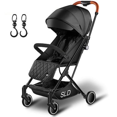 Travel Lite Stroller - SLD by Teknum with Hooks - Black