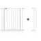 Baby Safe - Metal Safety Gate w / t 10cm Extension - White