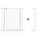 Baby Safe - Metal Safety Gate w / t 10cm Extension - White