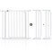 Baby Safe - Metal Safety Gate w / t 20cm x 2 Extension - White