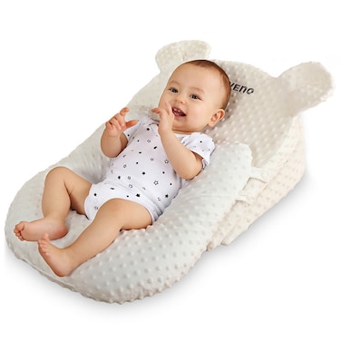 Sunveno Portable Baby Anti - spill Milk U Shape Pillow w / 10&deg; &amp; 15&deg; Slope pad
