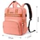Little Story 2in1 Diaper Bag w / Sanitizer Bottle keychain &amp; Stroller Hooks - Pink