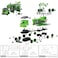Little Story - Kids Toy Sanitation Truck wt 2 Mini Truck - Green