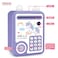 Little Story - lovely Piggy Bank wt Fingerprint Lock &amp; Music - Unicorn Purple