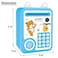 Little Story - lovely Piggy Bank wt Fingerprint Lock &amp; Music - Bear Blue
