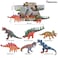 Little Story 6Pcs Simulated Dinosaur With IC Vocalization Toy (Included 2Pcs*AG3 Batteries) - Multicolor
