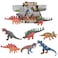 Little Story 6Pcs Simulated Dinosaur With IC Vocalization Toy (Included 2Pcs*AG3 Batteries) - Multicolor