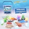 Little Story 21Pcs Ocean World Bucket Set 5Pcs With Marine Animal, 5Pcs Ocean Ball Accessories and 1 Basket - Multicolor