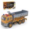 Little Story Simulation Inertial Engineering Dumping Truck Toy Vehicle With Light and Sound, Included 3*AG13 Cell Battery - Yellow