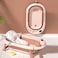 Eazy Kids Temperature Controlled Foldable Bathtub w / Intelligent Temperature Monitoring Thermometer and Baby Head Shampoo Wash Rinse Mug - Orange