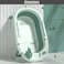 Eazy Kids Temperature Controlled Foldable Bathtub w / Intelligent Temperature Monitoring Thermometer and Baby Head Shampoo Wash Rinse Mug - Green