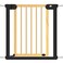 Baby Safe Wooden Safety Gate w / t 7cm Black Extension - Natural Wood